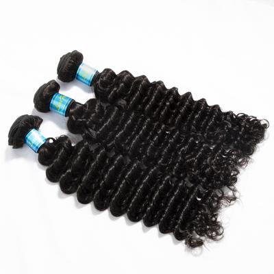 China Deep Curly Wave Indian Remy Hair, Raw Indian Wavy Hair, Virgin Hair Bundle Hair Factory Guangzhou Deep Wave 10a Wholesale Vendor for sale