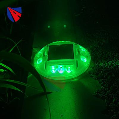 China PC Manufacturer Price IP68 Round Plastic Garden Light 360 Degree Flashing LED Solar Raised Pavement Marker Cat Eye Solar Road Studs for sale