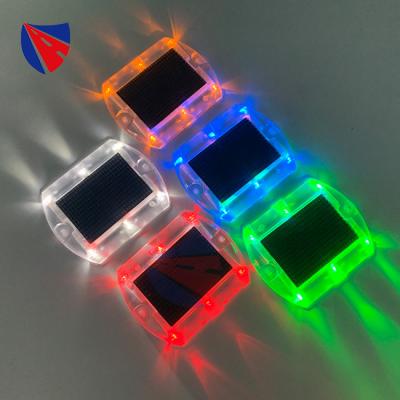 China PC PC Waterproof Bluetooth Controller Synchronous Flashing LED Cat Eyes Pavement Marker Lights Solar Road Studs for sale