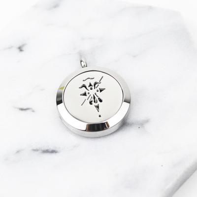 China Wholesale Stainless Steel Aromatherapy Essential Oil Diffuser Custom Perfume Pendant Stainless Steel Pendant Jewelry for sale