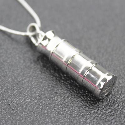 China High Quality Fashion Design Stainless Steel Cremation Necklace For Ashes Urn Pendants Jewelry for sale