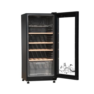 China Is Selling A New Simple Wholesale High End Black Wine Designer Wine Cooler Hot Selling Cabinet Refrigerators for sale