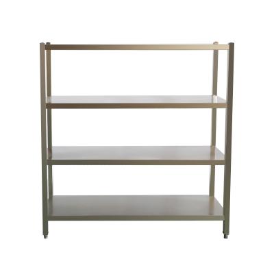 China Corrosion Protection 4 Tiers Heavy Duty Stainless Steel Kitchen Storage Rack Metal Rack Kitchen Rack Kitchen Shelf for sale