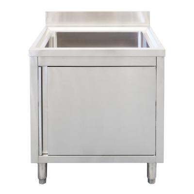 China With Faucet Commercial Stainless Steel Kitchen Sink Cabinet for sale