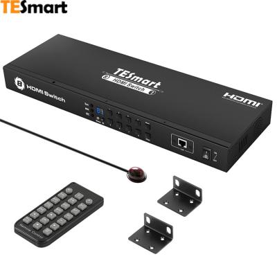 China Metal TESmart OEM ODM 8 Input Channel Hdmi Changer 8x1 8 Way Port Hdmi Switch 4k With Remote Video Hdmi Switches for sale