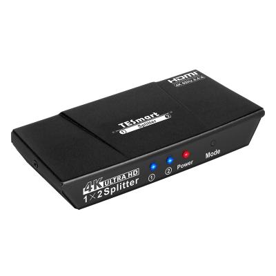 China Distributes one Ultra HD A/V source to 2 Ultra HD displays HDR 10 EDID Smart Management HDCP 2.2 Compliant 4k 1x2 HDMI Splitter for sale