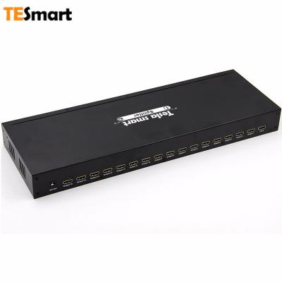 China Aluminum Alloy Tesla Factory 1x16 Hd 3d 4k Hdmi Splitter 16 Way Hdmi Splitter for sale