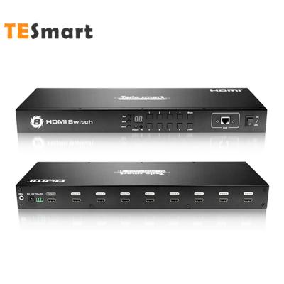 China TESmart Auto Scan OEM ODM Input 8 Output 1 HDMI Changer EDID Socket RS232 4K30Hz HDMI Hot Changer For Desktop for sale