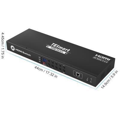 China EDID TESmart OEM ODM Input 8 Output 1 HDMI 2.0 HDCP 2.2 EDID Auto Scan 4K60Hz HDMI Changer For Desktop for sale