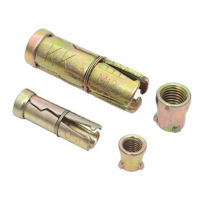 China Stainless Steel Anchor Bolts Shield Carbon Steel Galvanized Yellow Zinc Plating for sale