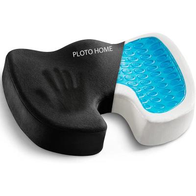 China Non-slip Orthopedic Memory Gel Memory Foam Tailbone Cushion Raised Cushion for sale