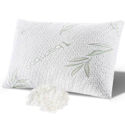 China Premium Bamboo Memory Bed Luxury Shredded Memory Foam Pillow For Sleep for sale