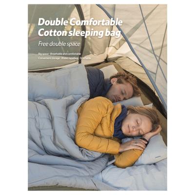 China Cotton Sleeping Bag Breathable Comfortable Double Space Large Keep Autumn Winter Couples Sleeping Bag Warm for sale