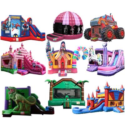 China China Princess Air Bouncy Castle Wall Slide House Inflatable Castle PVC Ourdoor Toys Kids Inflatable Jumping Castle Commercial With Slide For Sale for sale