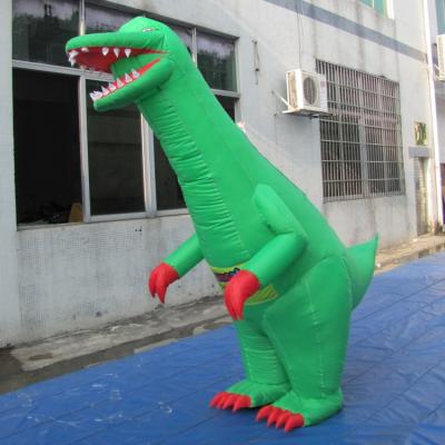 China Promotion activity inflatable dinosaur cartoon walking costumes/inflatable dinosaur mascot for sale