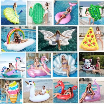 China Fruit Rainbow Summer Swimming Pool Pool Pvc Inflatable Pool Float Row Raft Amusement Animal Water Float Toy Rainbow Fruit for sale