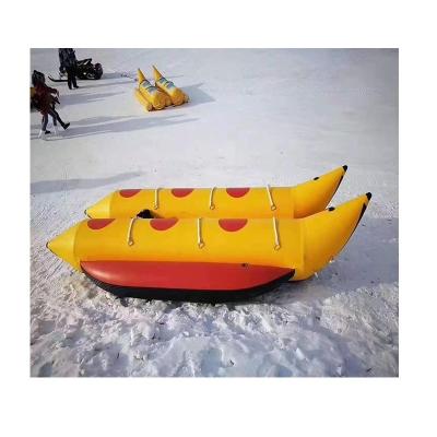 China Wholesale Good Quality Mini Custom Inflatable Water Banana boat of mini inflatable boat for sea and swimming pool for sale