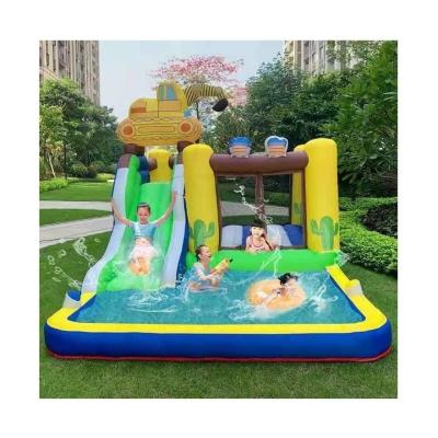 China Mesh Fabric 2021 Popular Water Park Design Build PVC Servise Outdoor Inflatable Water Park Games for sale