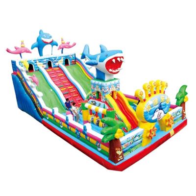 China Custom Large Indoor Green Air Castle Inflatable Games Small Gray Bounce House Inflables Theme Park Castle Castillo Juegos For Party for sale