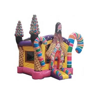 China Boys Inflatable Candy Ourdoor Toys Castle Bouncy Obstacle Course Bouncing Castle Inflatable Bouncer Bounce House With Ball Pit Slide And Pool for sale