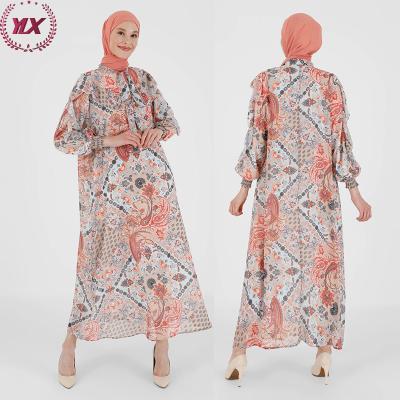 China Abaya Breathable Women Muslim Long Kimono Dress Crew Neck Dresses Guangzhou Open Robe for sale