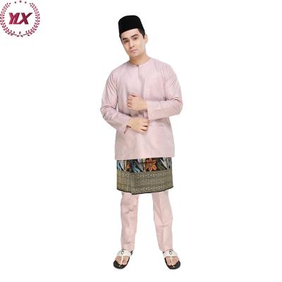 China Islamic Clothing Designs Sale Saudi Style LYCRA Beach Shirt Soft Dhoti Kurta Kaftan Dubai Fabric Long Dress Thobe For Men for sale