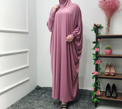 China Wholesale Muslim Oversized Prayer Abaya Solid Color Turkey Dubai Abaya Women Polyester 2022 Oversize Islamic Prayer Abaya for sale