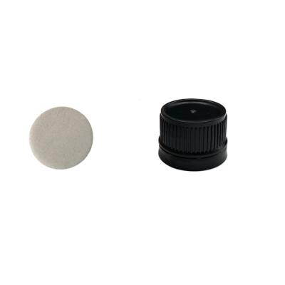 China Non Spill PE Film 24mm White Anti - Theft Ring Plastic Cap For Cosmetics Bottle for sale