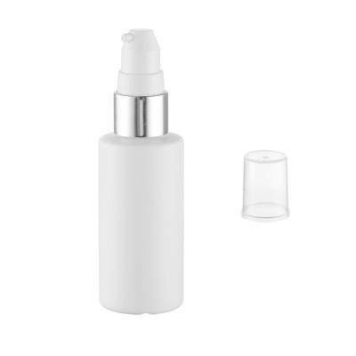 China Travel 50ml hdpe pe cosmetic bottle with cream pump for sale