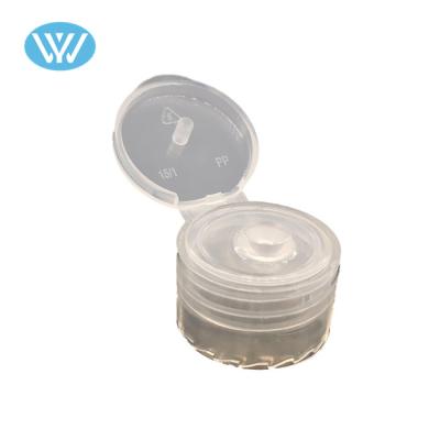 China Non Spill Transparent Yuyao 24/410 Soft Flip Direct Top Cap for sale