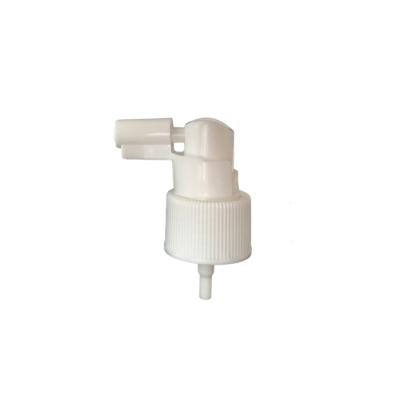 China Non Spill Closure 24/410 White Ribbed Nasal Sprayer For Hair Liquid for sale