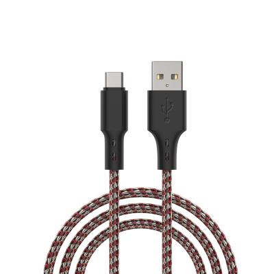 China Durable Coating Braided Fast Type C MP3/MP4 Player Factory Nylon Charger Cable 2A 3A Cable Fast Charging Phone Charger for sale