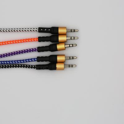 China AUX audio male. microphone cable length 1M 2M 3M 3.5mm Jack to male cable for aux connector. car speaker for sale