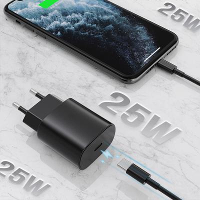 China Mobile Phone PD 25W Charger Super Fast Charging US EU EU Plug USB-C Wall Charger For Samsung Galaxy S20 for sale