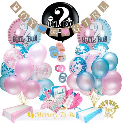 China 2020 New Design Baby Shower Decorations Baby Paper Kind Reveal Party Supplies for sale