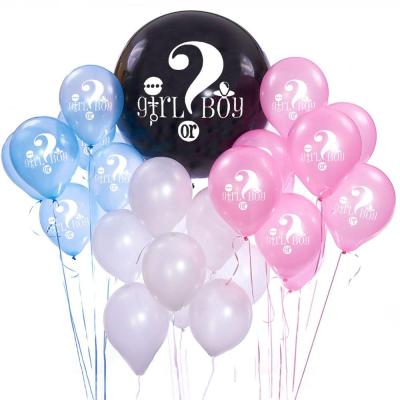 China 2020 Gift Toy For Girl And Boy Gender Reveal Baby Shower Party Supplies Gender Reveal Confetti Balloon for sale