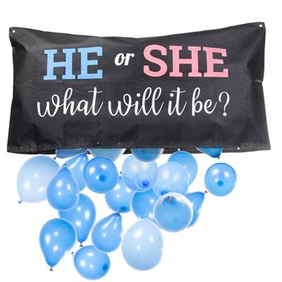 China Eco-Friendly Amazon Hot Sale Baby Gender Reveal Party Supplies Gender Reveal Balloon Drop Bags for sale