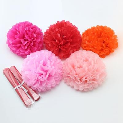 China Wholesale 30cm 100% Biodegradable Wedding Hanging Tissue Paper Namay 2021 Pom Poms Flower Balls for sale