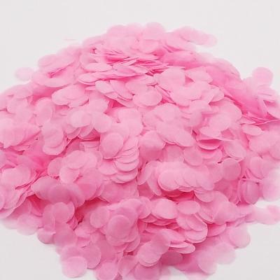 China 2020 New Arrivals Biodegradable Bulk Wrapped Blue Paper Confetti Biodegradable Round Tissue Pink for sale