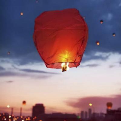 China China 100% Globos Kongming Biodegradable Fireproof Customized Flying Sky Lantern for sale