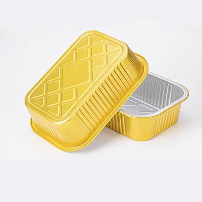 China Food Grade Mousse Cake Container Aluminum Foil Material Pastry Eco-friendly Roll Mold Disposable Dishes for sale