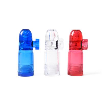 China Snuff Bullet Vial Bottle Rocket Snuff Snorter Viable Acrylic Plastic Kit for sale