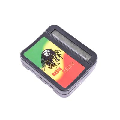 China Aluminum Alloy/Zinc Alloy/Plastic Marley Bob Marley Accessories Custom Logo Plastic Tobacco Roller Cigarette Smoking Blunt Rolling Machine for sale