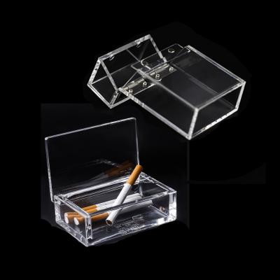 China Viable high quality custom sublimation plastic cigarette holder acrylic transparent clear box for sale