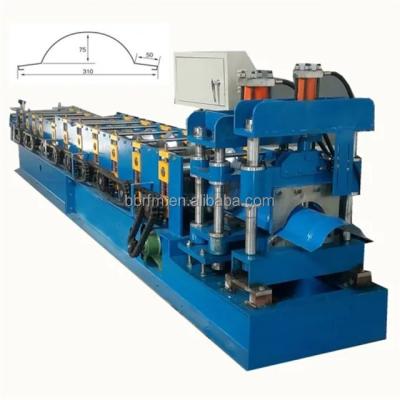 China Construction worksÂ   Automatic Colored Steel Hydraulic Glaze Metal Roof Ridge Cover Ttile Rolling Forming Machine for sale