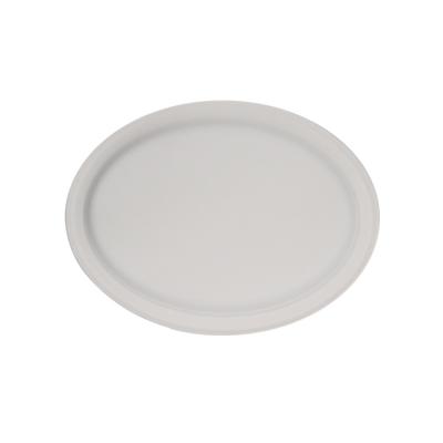 China Food Microwave And Refrigerator Oil And Water Proof Plates 12inch Safe Oval Dish for sale