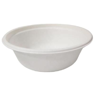 China 500ml 17oz Fiber Biodegradable Bowls Plant Food Tomato Sugar Cane Disposable Clear Soup Bowl for sale