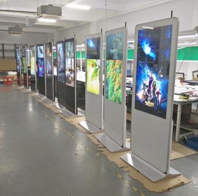 China VETO Vertical Advertising Machine 55 Inch Indoor LCD Display Interactive Screens For Retail Stores for sale