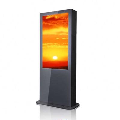 China 70 inch Waterproof Outdoor Digital Totem With Intelligent Air Conditioner Cooling System​ for sale