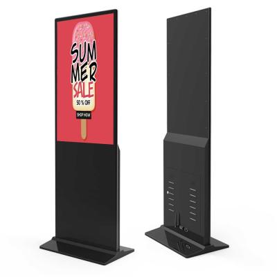 China Shopping Mall Kiosk 43 49 55 Inch Indoor Floor Stand Display for sale